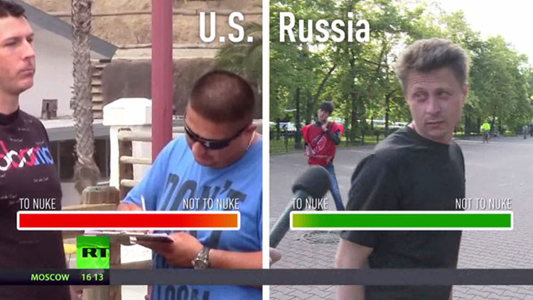 «¿Está loco?»: Rusos se oponen a la falsa petición de ataque nuclear contra EE.UU.