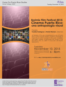Documentary Cinema: Puerto Rico with panelist Freddie Rodriguez & Mariel Marrero