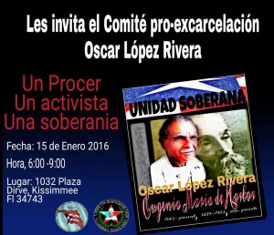 Acto Cultural sobre Natalicio Eugenio Maria de Hostos, Oscar Lopez Rivera y la Soberanía de Puerto Rico