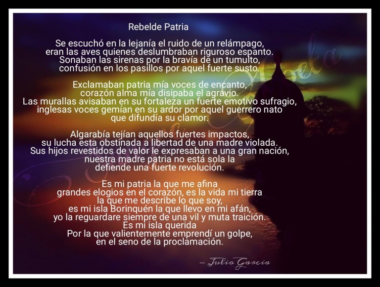Poema: Rebelde Patria