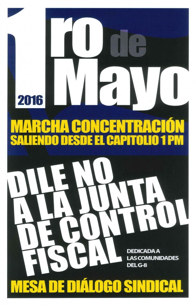 Marcha 1 Mayo Juntos por Puerto Rico