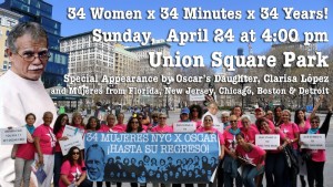 Join 34 Mujeres NYC x Oscar in Union Square Park Sunday!!