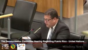 Cirilo Tirado Rivera ante el Comité de Descolonización de Puerto Rico ONU