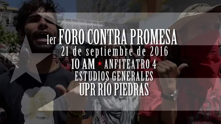 Foro Contra Promesa en UPR