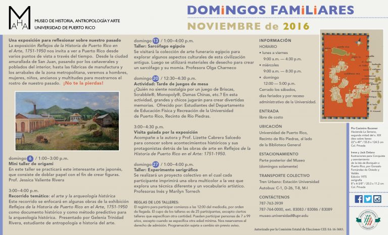 Domingos Familiares UPR Rio Piedras