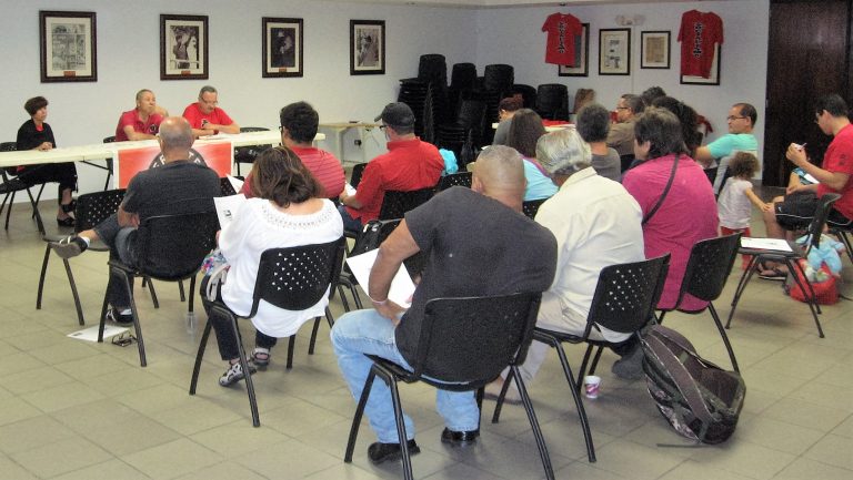 Información trabajos del Frente Socialista en PR