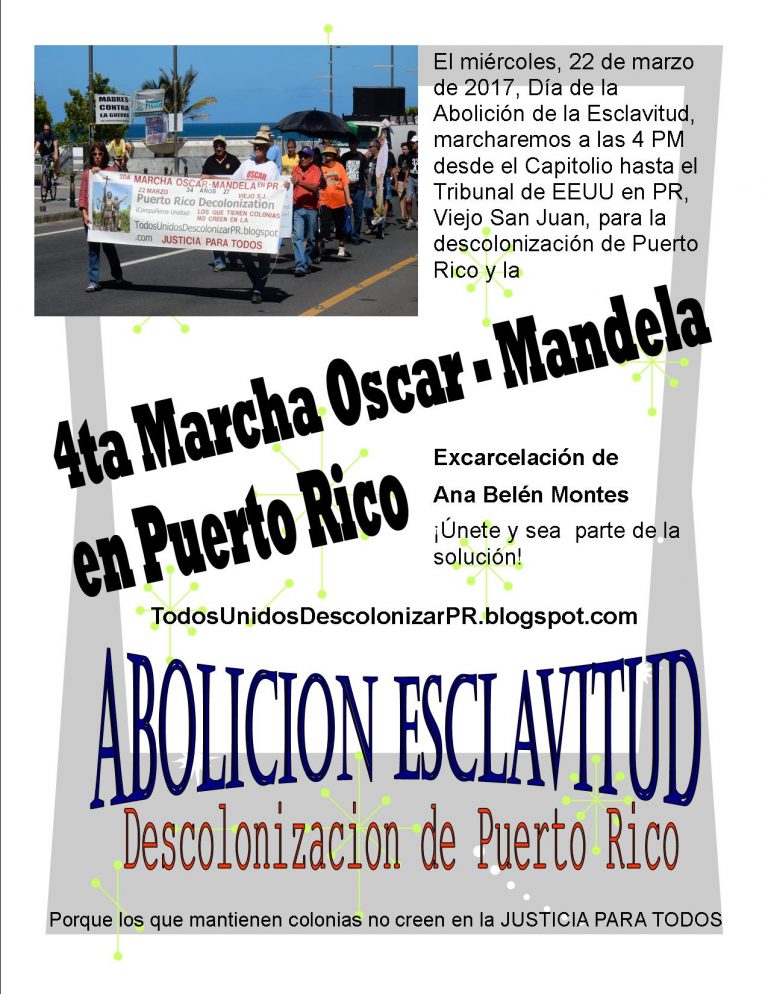 4ta Marcha Oscar – Mandela, PR / 4th Oscar – Mandela March, PR