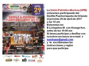 Desfile Puertorriqueño de Orlando, Florida…Libertad para Ana Belén Montes