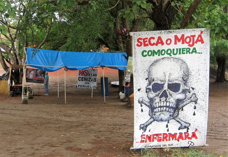 Campamento Contra las Cenizas en Peñuelas