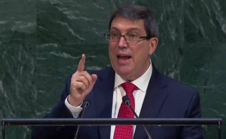 Discurso de Canciller Bruno Rodríguez en la ONU sobre petición de cese del bloqueo contra Cuba 01-11-2017