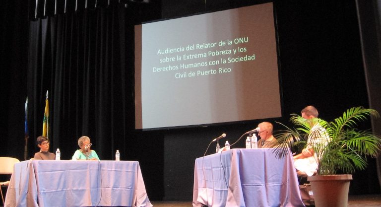 Boricuas declaran ante ONU sobre pobreza y derechos humanos / Boricuas declare before UN on poverty & human rights