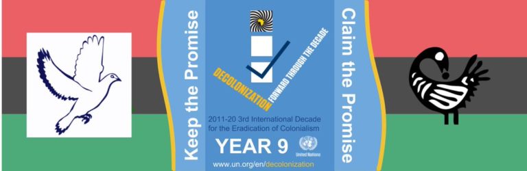 Last year to eradicate colonialism