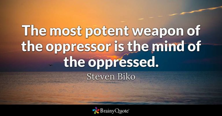 Colonized minds must be treated