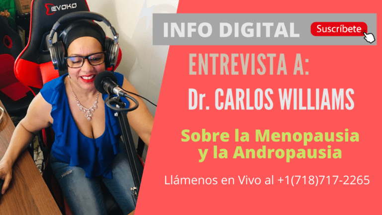Entrevista al Dr. Carlos Williams sobre la Menopausia y la Andropausia