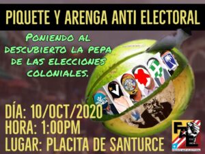 Frente Anti Electoral en la Placita Santurce