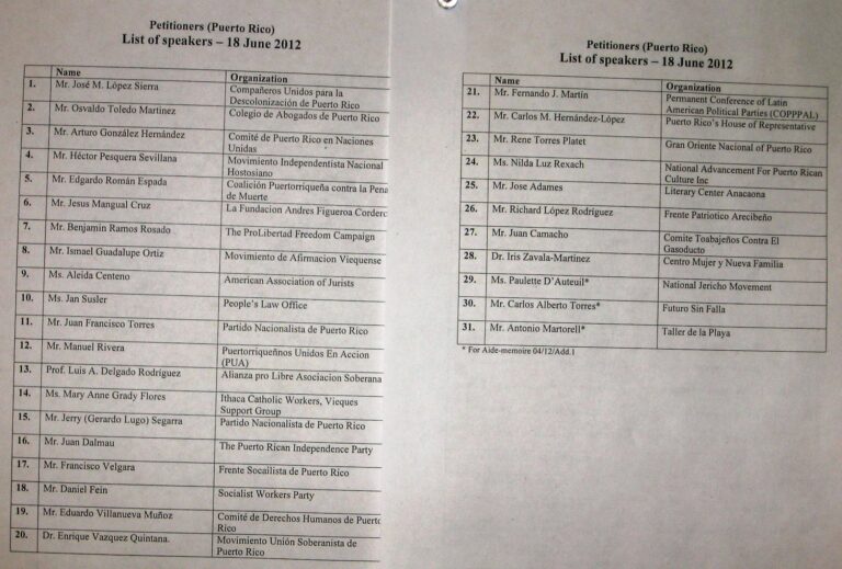 My involvement with PR decolonization