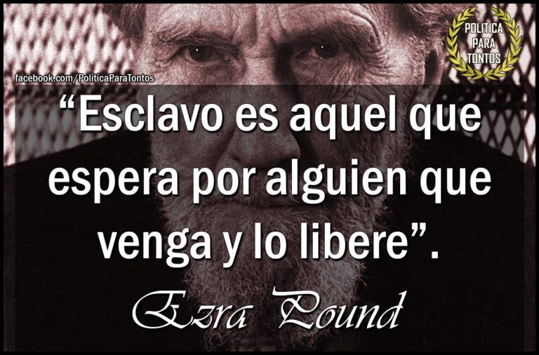 Solo nosotros podríamos liberarnos