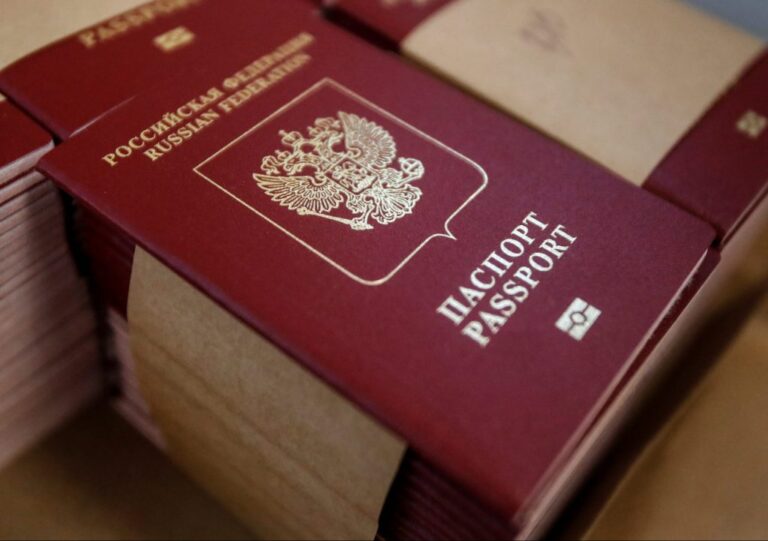 Russia using passport to mark her territory