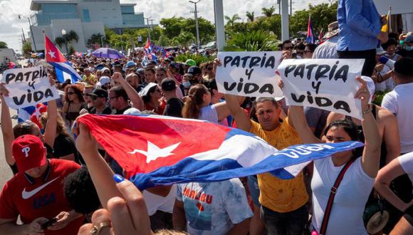 Protesta EEUU por los cubanos