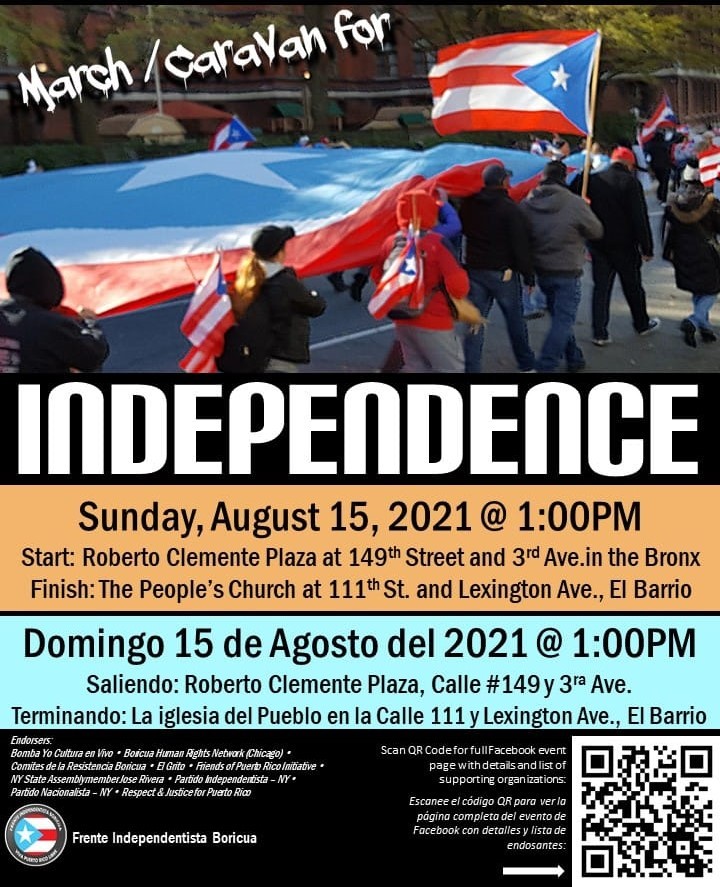 Boricuas in NYC for independence