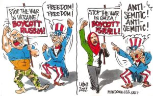 West supports Israeli and Ukrainian crimes