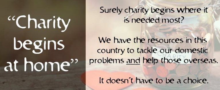 Doesn’t charity begin at home?