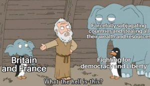 Colonialism behind US democracy