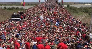 Antimperialistas panameños: Batalla de los Puentes, Venezuela, 23 de febrero de 2019