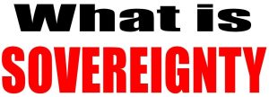 What is sovereignty?