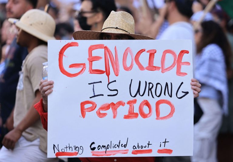 “Genocide is good, opposing it is bad”