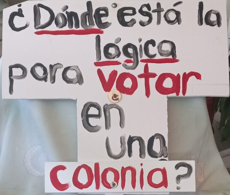 ¿Dónde está la lógica para votar en una colonia?