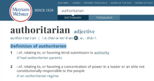 Who is the real authoritarian?