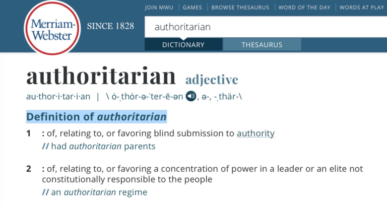 Who is the real authoritarian?