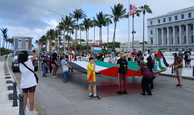 Marcha Pro Palestina en PR