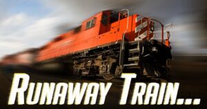 The US is a runaway freight train!