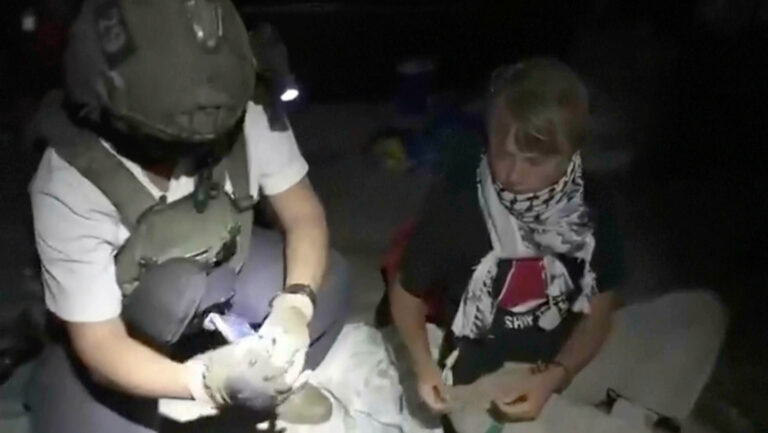 Activistas suecos denunciarán a Israel ante la ONU por violar Derechos humanos  de Greta Thunberg y otros miembros de la Flotilla