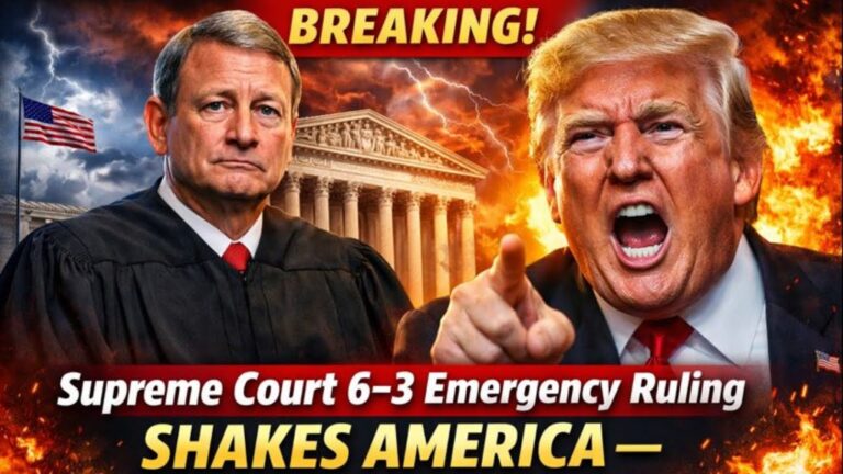 Supreme Court 6–3 Emergency Ruling Shakes the Nation — A Sudden Change Affecting Millions…