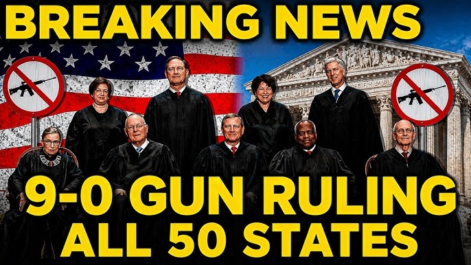 All 50 States WARNED: Supreme Court’s 9-0 Ruling Just Changed U.S. Gun Laws Forever!..