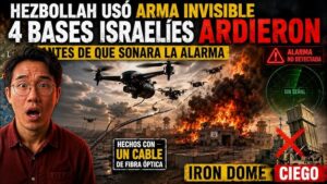 Falló el Domo de Hierro El enjambre de fibra óptica de Hezbollah golpeó 4 bases antes de las alarmas…