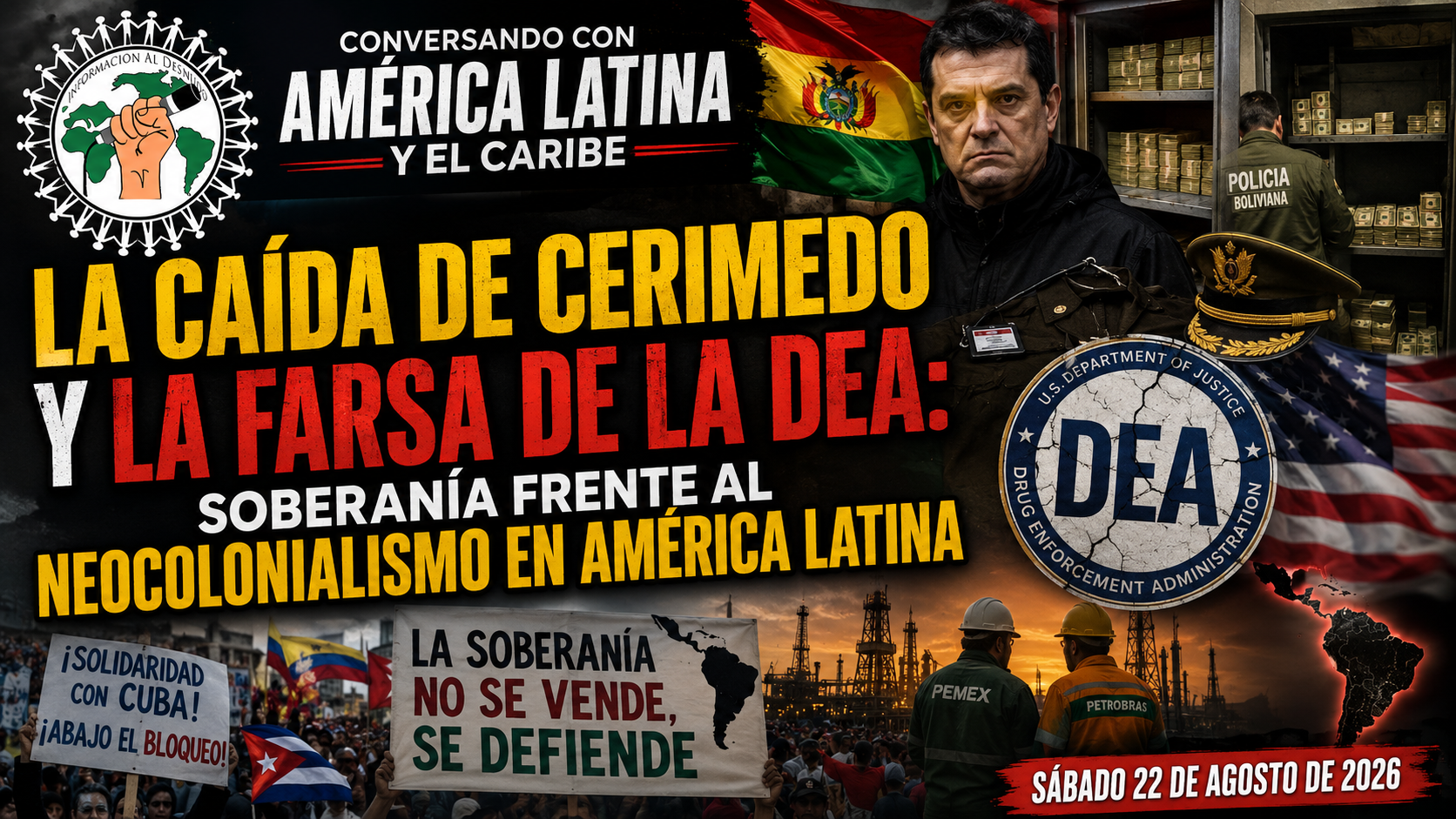 La caída de Cerimedo y la farsa de la DEA